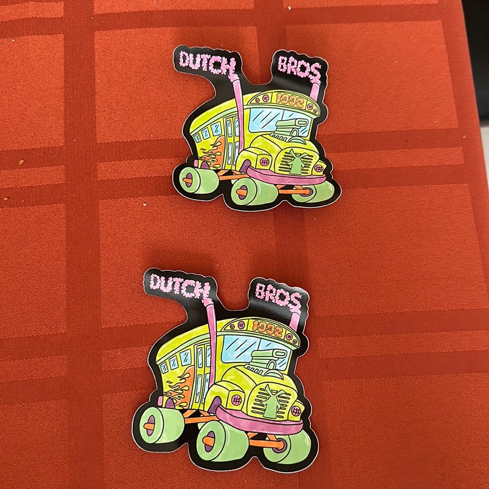 Dutch brothers buck for kids stickers